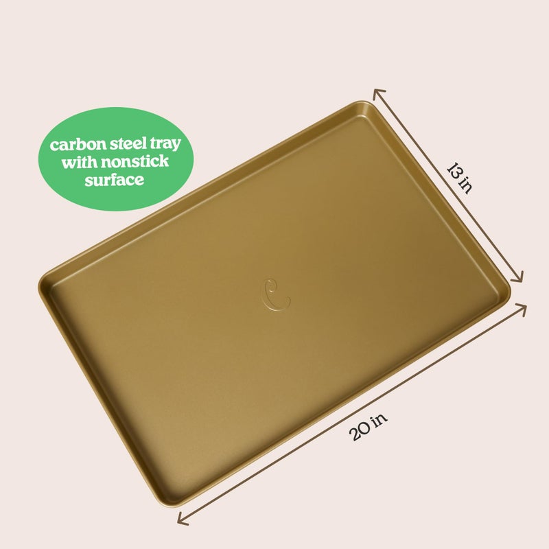 Cravings by Chrissy Teigen 9-Piece Baking Set, Non-Stick Bakeware Set with 2 Large & 2 Small Silicone Trays with 4 Lids & 1 Baking Sheet Tray, Oven-Safe Up To 450Â°F, CT-BBS9 - Image 3