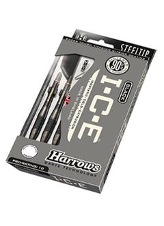 Harrows Black Ice 90% Tungsten Barrels Dartboard Pin 3 Pcs Set 24 Gram  - Image 1