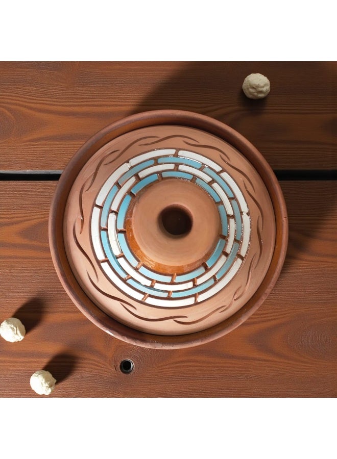 كلور زون بوتري وعاء فخار وبورسلين موديل مغربي مقاس 26 سم - Image 2