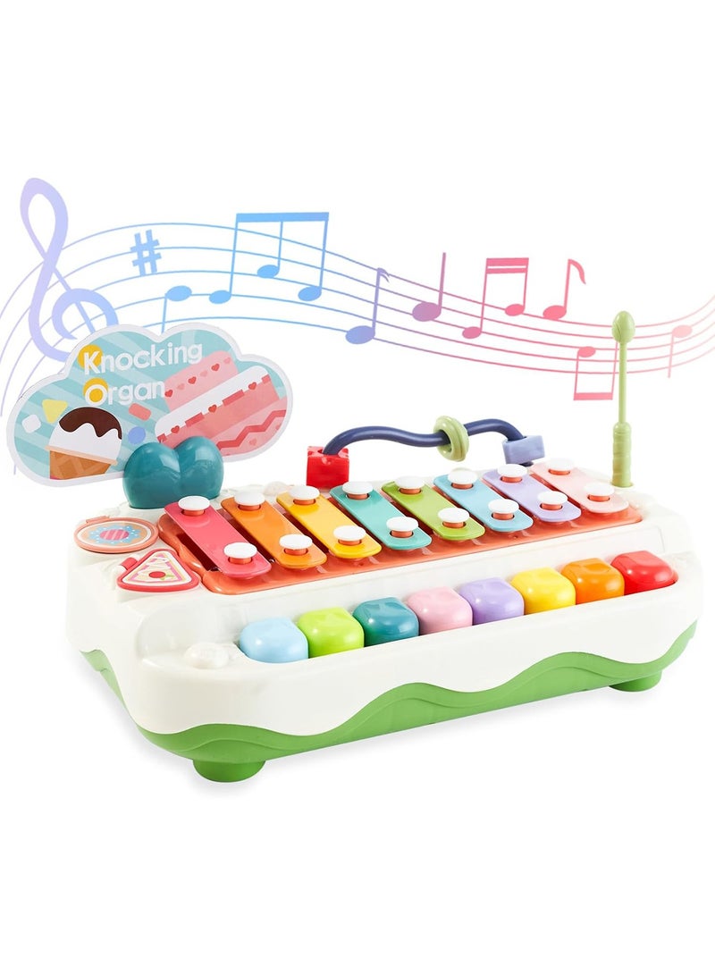 Baby Musical Toys 2 in 1 Baby Toddler Piano Xylophone, 8 Keys Toy Piano for Baby, Learning Development Musical Instrument Colorful Piano Keyboard Toy for Toddlers Birthday Gift for Girls Boys  - Image 4