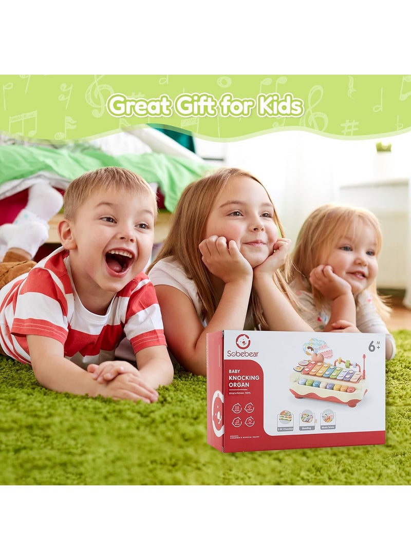 Baby Musical Toys 2 in 1 Baby Toddler Piano Xylophone, 8 Keys Toy Piano for Baby, Learning Development Musical Instrument Colorful Piano Keyboard Toy for Toddlers Birthday Gift for Girls Boys  - Image 5