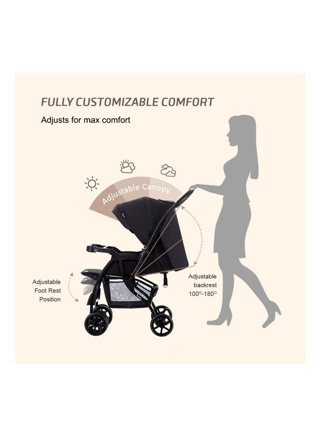 TEKNUM Look at Me Reversible 2 Stroller - Black - Image 5
