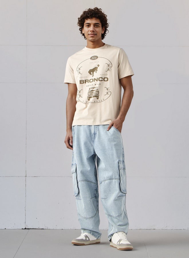 اس بي كاركترز تيشيرت فورد بطبعة ورقبة دائرية - Image 2