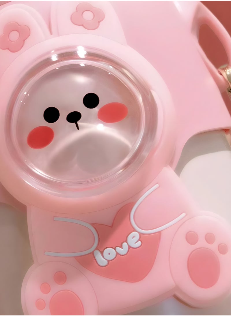 Baby Sippy Cup – 500ML Leak-Proof , Silicone Soft Straw , Easy-Grip Handles & Lanyard (6+ Months)