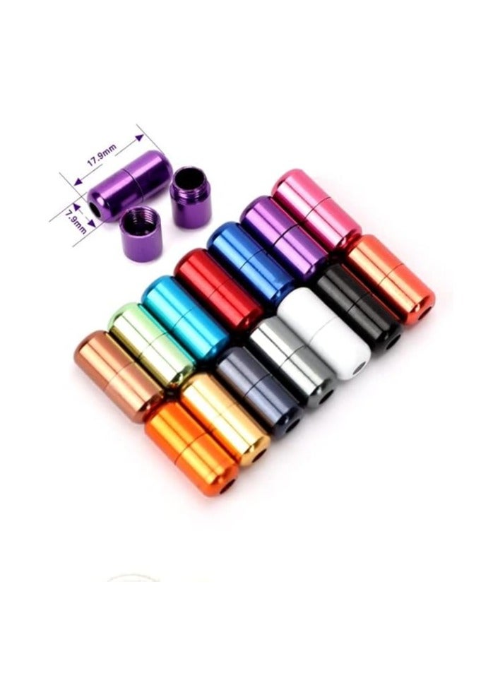 MySouqEg - مشابك قفل كبسولات ألومنيوم لأربطة أحذية الرجال والنساء والأطفال، مجموعات مشبك قفل أربطة الحذاء، إكسسوارات قفل أربطة الحذاء، مشبك (ذهبي فاتح) - Image 1