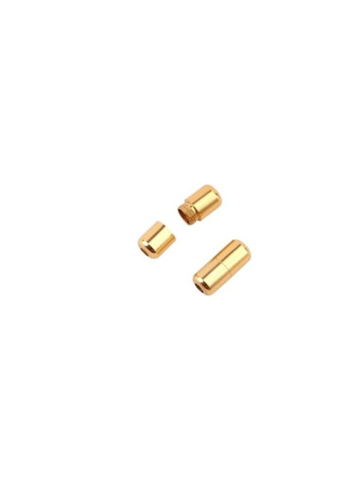 MySouqEg - مشابك قفل كبسولات ألومنيوم لأربطة أحذية الرجال والنساء والأطفال، مجموعات مشبك قفل أربطة الحذاء، إكسسوارات قفل أربطة الحذاء، مشبك (ذهبي فاتح) - Image 4