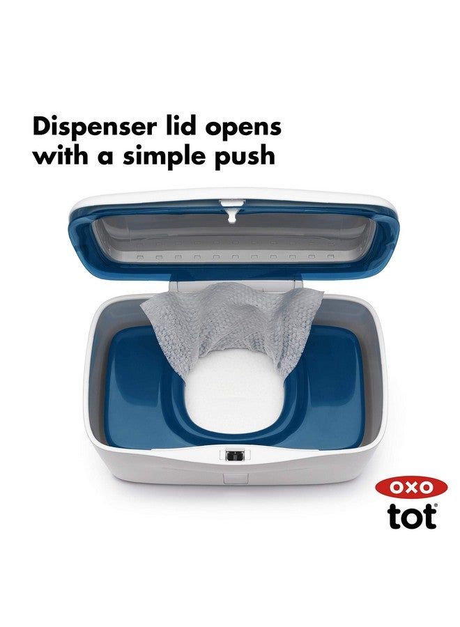 OXO Tot Perfect Pull Wipes Dispenser, Navy, 1 Count (Pack of 1) - Image 4