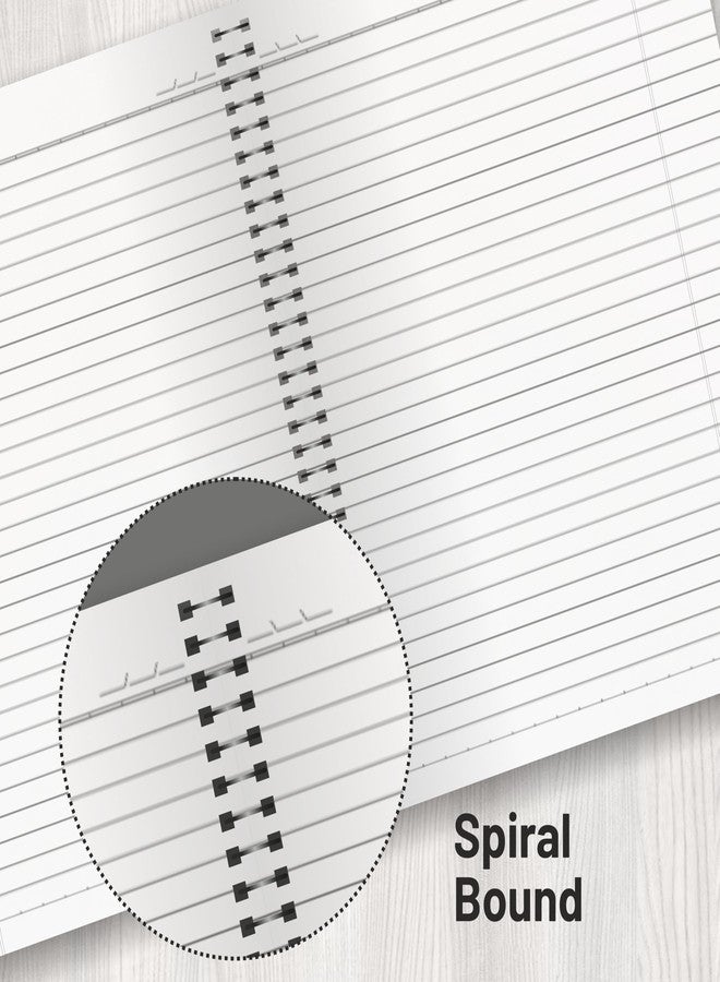 Anupam UTH Kraft 1 Subject Notebook 22 cm x27 cm, 70 GSM, 60 Sheets (120 Pages) College Ruled Spiral Subject Notebook for Work, School Supplies, Home & Office, Writing Journal - Image 2
