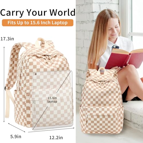 LOIDOU Backpack for Girls School Backpacks Bookbags for Elementary Middle School Women Laptop Backpacks - Image 4