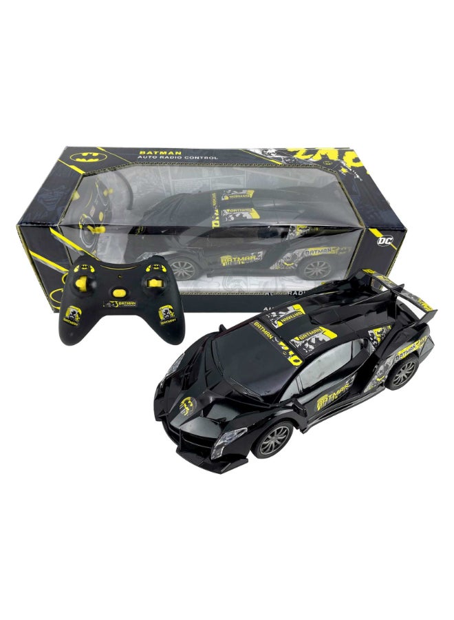 Warner Bros Batman 4 Function Remote Control Car Toy, Black - Image 1