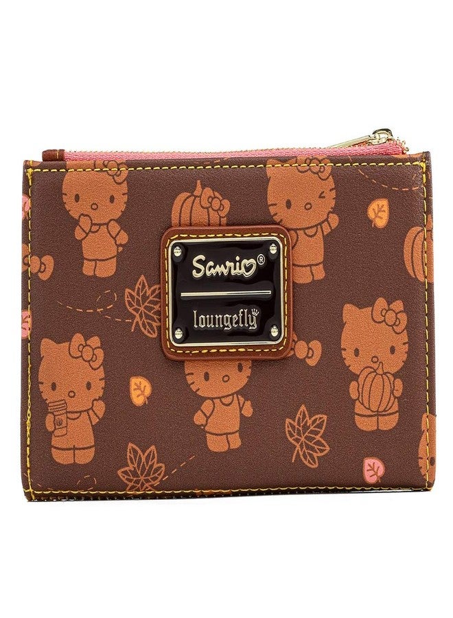 Loungefly Hello Kitty Pumpkin Spice All Over Print Flap Wallet - Image 1