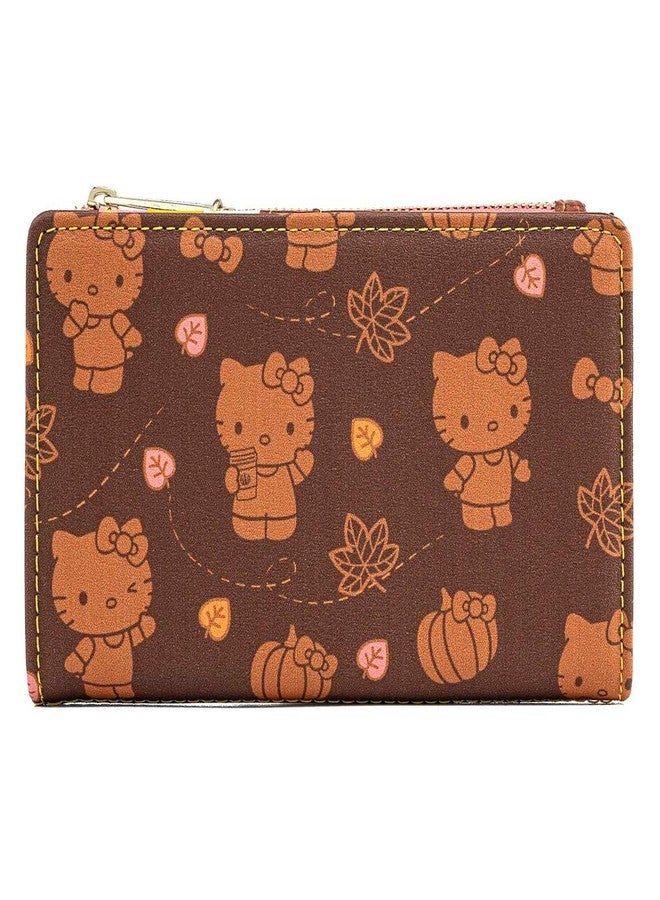 Loungefly Hello Kitty Pumpkin Spice All Over Print Flap Wallet - Image 3