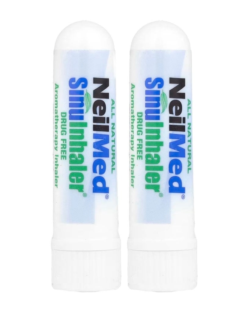 نيل ميد جهاز استنشاق العلاج العطري SinuInhaler، عبوة من جهازين، سعة كل منهما 2.6 غرام (0.1 أونصة سائلة) - Image 1