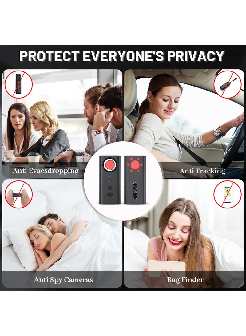 KASTWAVE Portable Hidden Camera Detectors,GPS Tracker Detector,Anti Spy Wireless Signal Scanner,Listening Device Detector,5 Levels Sensitivity for Home Office Travel Car - Image 3