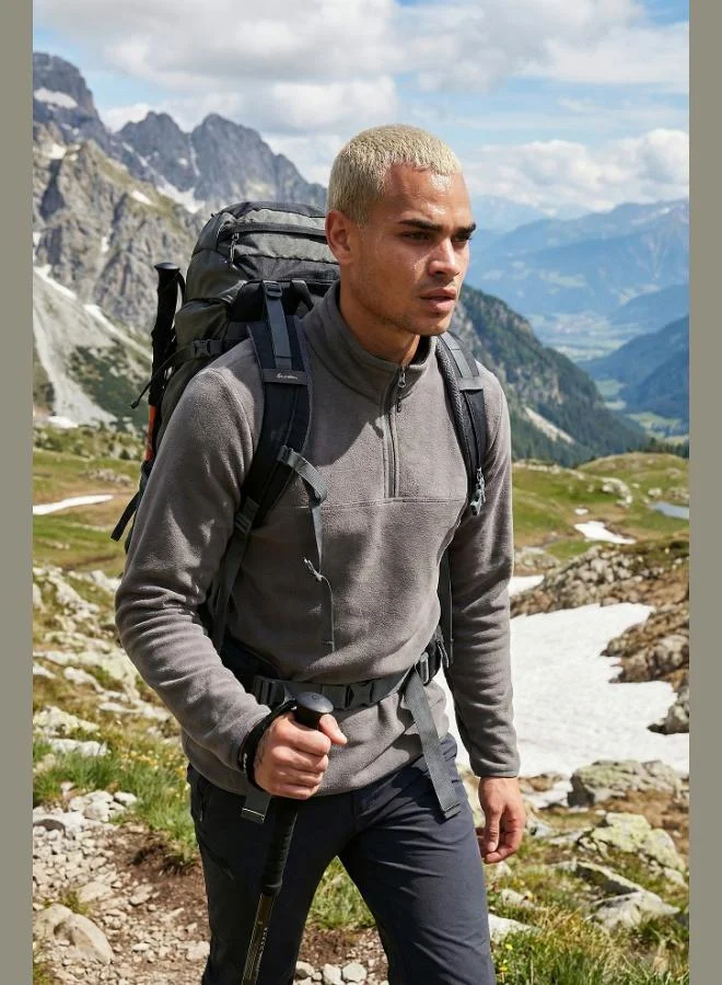 Buratti  Buratti Regular Fit Anti-Pilling Non-Pilling Standing Collar Thick Winter Raised Polar Fleece Men's POLAR 5896700 for Men | Best Price UAE