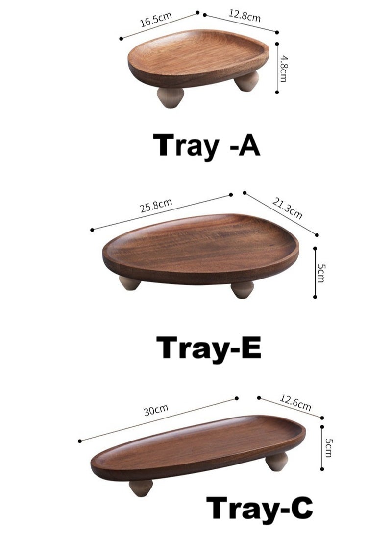 Home decoration tray, Snack and fruit tray, item storage trays, durable and easy to clean，one piece - Image 4