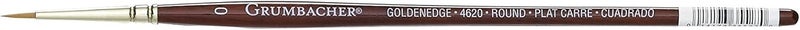 Grumbacher Goldenedge Golden Toray Round Watercolor Brush with Synthetic Bristles, Size Z (4620.Z)