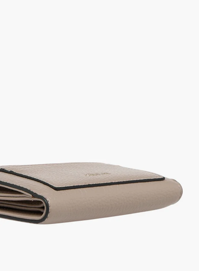 Celeste Textured Bi-Fold Wallet with Magnetic Snap Button Closure