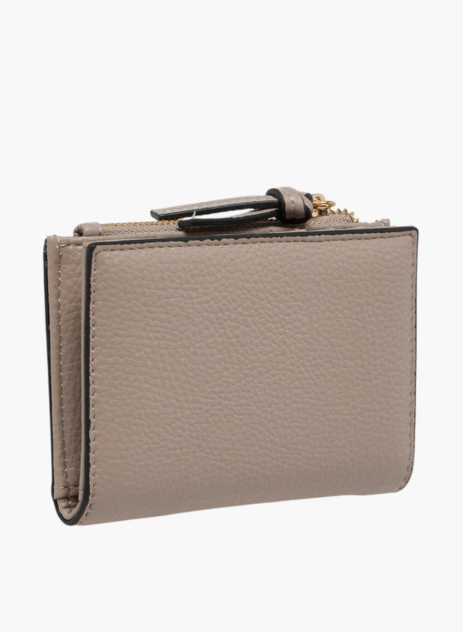 سيليست Textured Bi-Fold Wallet with Magnetic Snap Button Closure