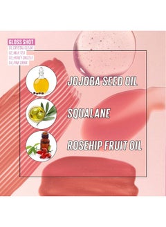 KAJA Lip Gloss Gloss Shot ; Gift With Jojoba Oil Sheer Hydrating Juicy Plumper Looking Lips 01 Crystal Clear 0.14 Fl Oz  - Image 5