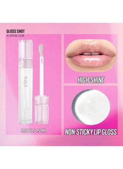 KAJA Lip Gloss Gloss Shot ; Gift With Jojoba Oil Sheer Hydrating Juicy Plumper Looking Lips 01 Crystal Clear 0.14 Fl Oz  - Image 4