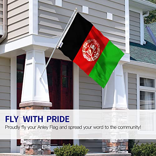 Anley Fly Breeze 3x5 Feet Afghanistan Flag - Vivid Color and Fade Proof - Canvas Header and Double Stitched - Afghan Flags Polyester with Brass Grommets 3 X 5 FT - Image 2