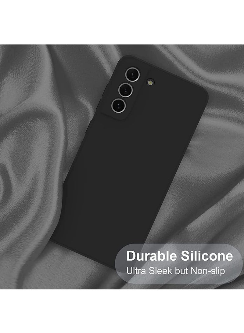 كولور فانس جراب متوافق مع هاتف Samsung Galaxy S21 FE جراب سيليكون لهاتف Samsung S21 FE 5G، غطاء ناعم أسود - Image 4