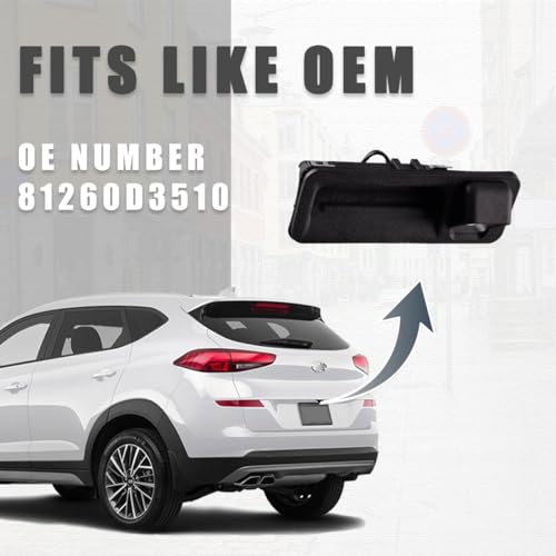 GrteRokky Liftgate Latch Handle Assembly Compatible for Hyundai Tucson 2019-21 Kia Sportage 2020-22 Tailgate Trunk Lid outside release handle 81260-D3510 - Image 3