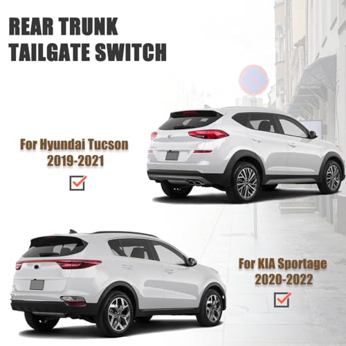 GrteRokky Liftgate Latch Handle Assembly Compatible for Hyundai Tucson 2019-21 Kia Sportage 2020-22 Tailgate Trunk Lid outside release handle 81260-D3510 - Image 2