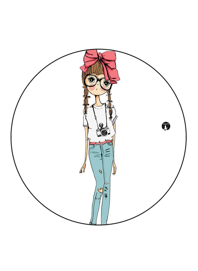 RKN A Girl Printed Mouse Pad Multicolour