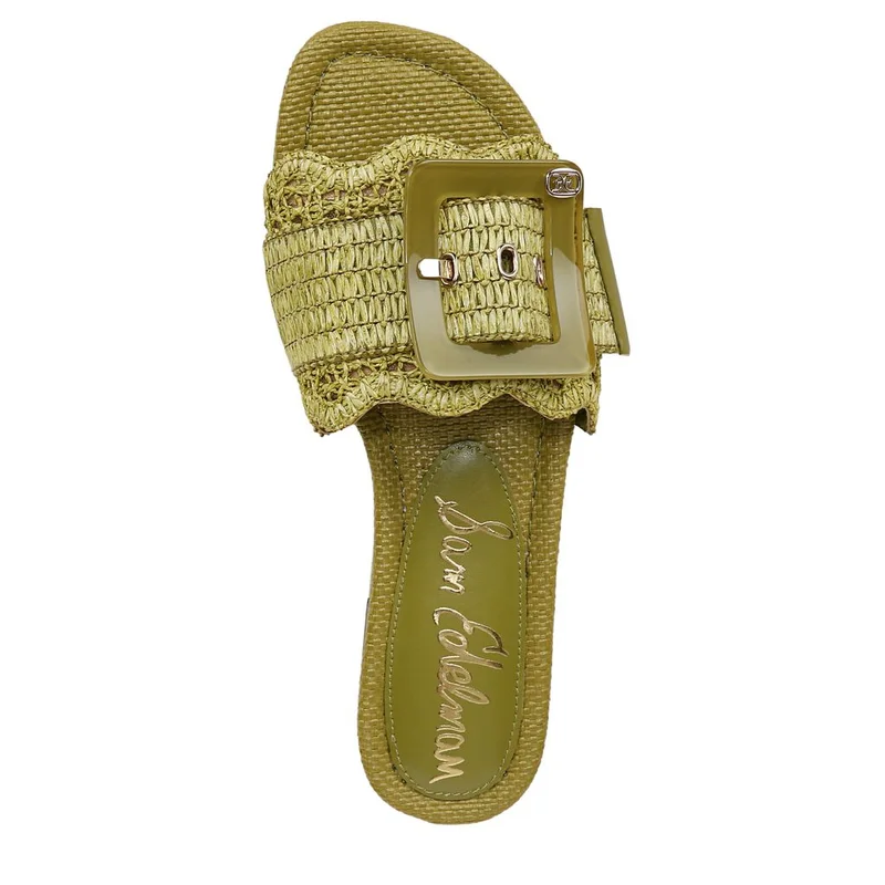 Sam Edelman GREEN Bambi Slide Sandal for Women | Best Price UAE
