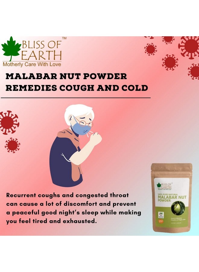 Bliss of Earth 100% Pure & Natural Malabar Nut Powder (Adusa Powder) 3x100GM | Vasika Powder | Healthy Skin | Natural Blood Purifier | joint Pain Reliver | Balance Pitta & Kapha Doshas | - Image 5