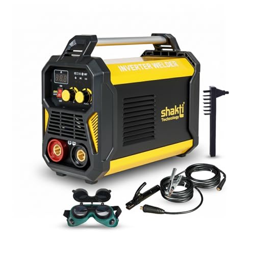 Shakti Technology MMA-200G Inverter ARC Compact Welding Machine (IGBT) 200A with Hot Start and Anti-Stick Functions - 1 Year Warranty, Metal, Multicolor - Image 1