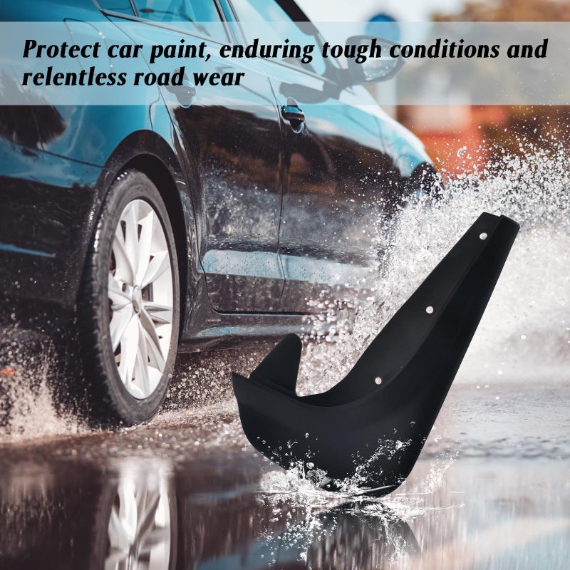 Universal 4Pcs Car Mud Flaps Front Rear Wheel Guards Splash Protectors - Image 4