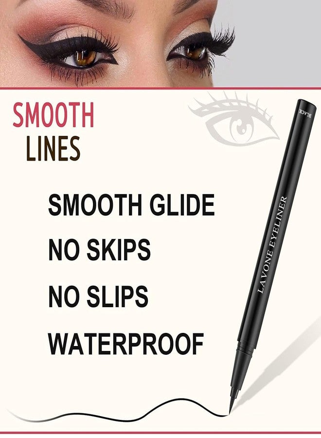 LAVONE Microblading Eyebrow Pen Kit - Waterproof Brow Makeup Set with Eyebrow Pencil, Eyebrow Gel Clear, Eyeliner, Dual-ended Eyebrow Brush, Natural Looking Brows with Long-Lasting All-Day Hold - Brunette - Image 5
