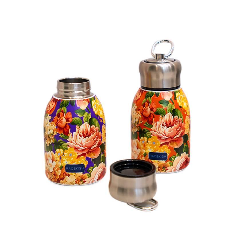 قارورة مياه معزولة، ستانلس ستيل ومقبض 300 ml مع مقبض من الستانلس ستيل - Image 2