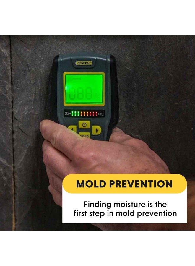 General Tools Digital Moisture Meter MMD7NP - Humidity Sensor- Pinless and Non-Invasive - Image 5