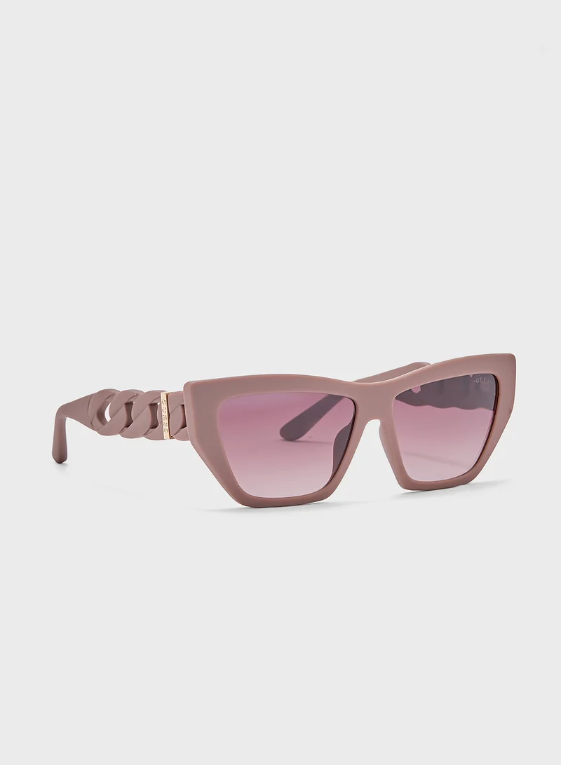 جس Hexagon Sunglasses