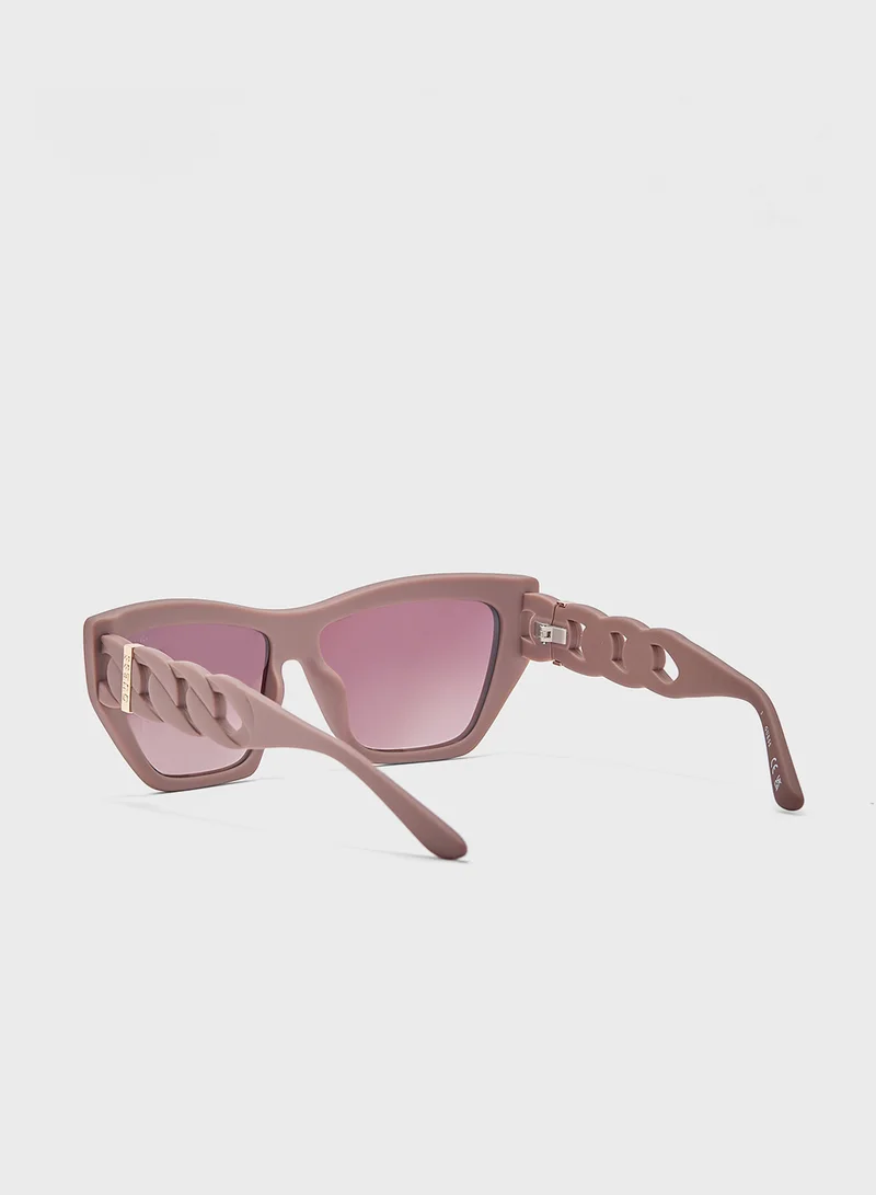 جس Hexagon Sunglasses