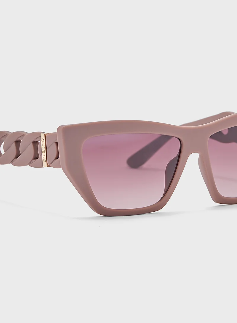 جس Hexagon Sunglasses