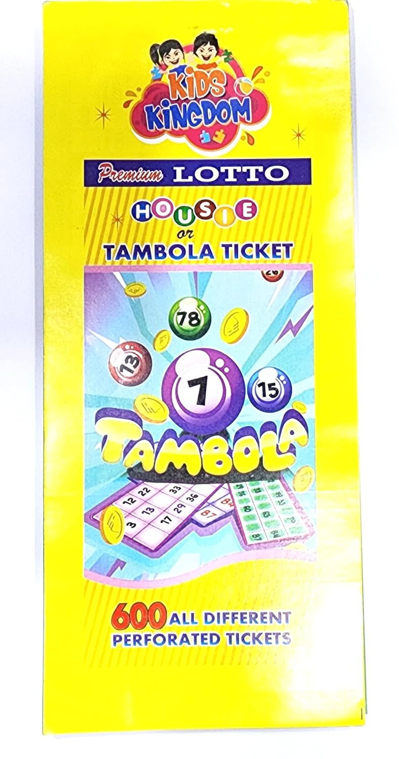 FRATELLI Tambola 1200 Bingo Tickets for Indoor Housie & Party Games (600 x 2 Tickets) - Image 4