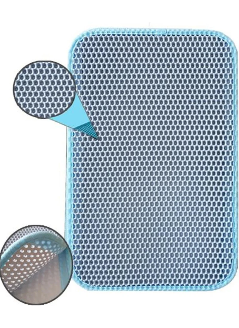 5 دي ام Cat Toilet Front Sand Collector Cleaner Gray Mat with Screen