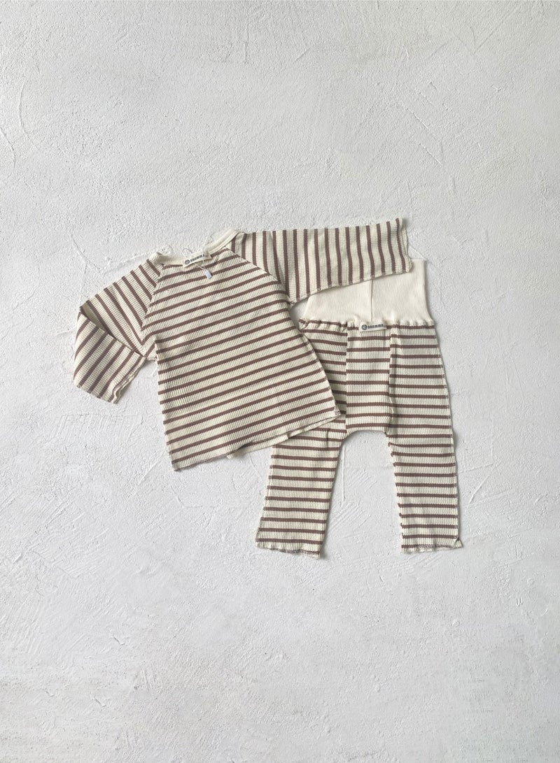 RedMapleTEK Baby Soft Cotton Long Sleeve Long Pants Sweatshirt Two-piece Set - Image 2