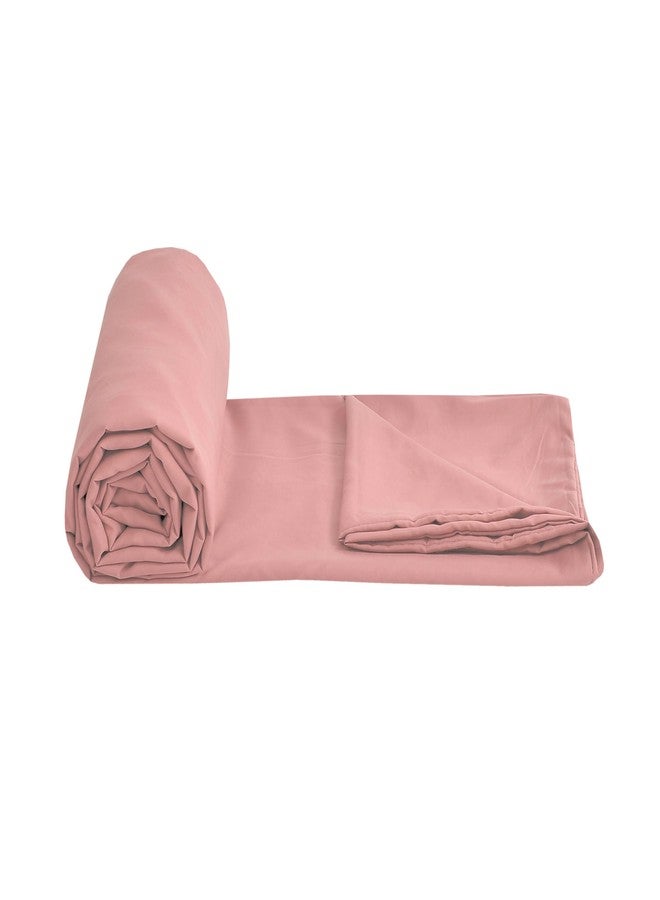 TIB® Glace Cotton King Size Elastic Bedsheet with 2 Pillow Covers, 140 GSM, 72x78x8 Inches. (Pink) - Image 2