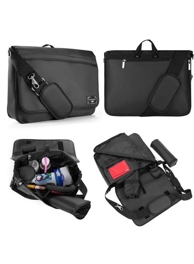 VanGoddy's Unisex Diaper Messenger Crossbody Bag and Kit (Red) - Image 2