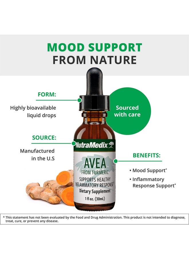 Nutramedix Avea Mood Support Supplement Turmeric Supplement For Healthy Inflammatory Response Support Liquid Turmeric Root Extract Drops For Antioxidant Support 1Oz  30Ml - Image 3