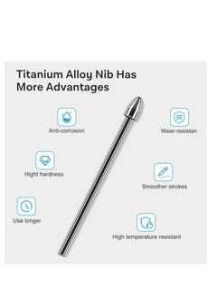 SYOSI Replacement Marker Stylus Pen Tips for Remarkable 2 Tablet- Durable Titanium Alloy Metal Tip/Nibs, with Pressure Sensitivity and Tilt Support (2 PCS)  - Image 3