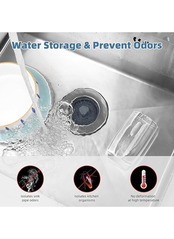 Prostuff.in Prostuff.in® 3-in-1 Pop Up Sink Strainer Drainer for Kitchen | Silver Plated Stainless Steel Stopper, Waste Filter, Rust Resistant, Leak Proof, Universal Fit, Modern Design 1Pcs  - Image 3