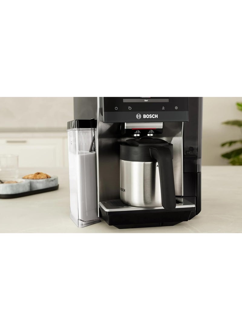 BOSCH Automatic Coffee Machine – Series 8 - 19 Bar Pressure - TFT Touch Display - Integrated Milk System - Home Connect – Black - TQE80703 2.4 L 1500 W TQE80703 black - Image 5