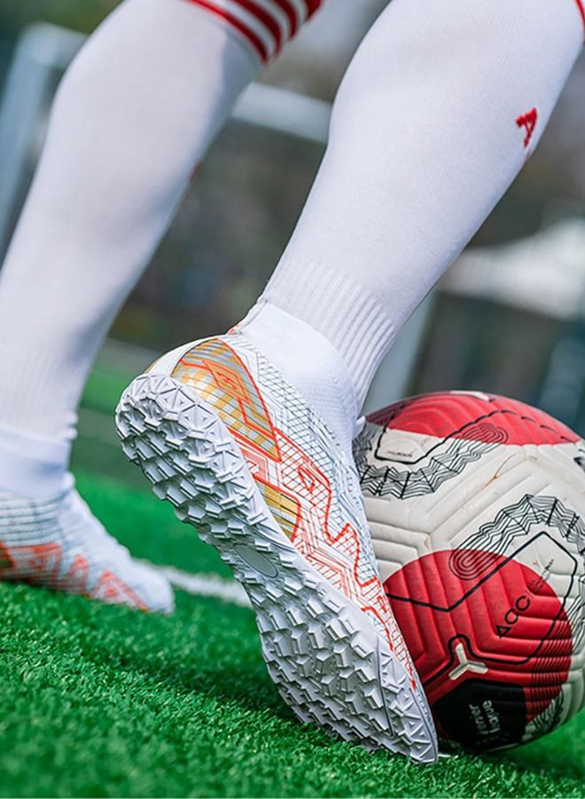 Gonice Men's Soccer Shoes Cleats Professional High-Top Breathable Athletic Football Boots for Outdoor Indoor - Image 3